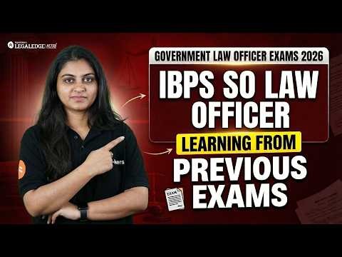 IBPS SO Law Officer | 🚨 The Biggest Lessons from Past IBPS SO Law Officer Exams🔥 #ibpssolawofficer