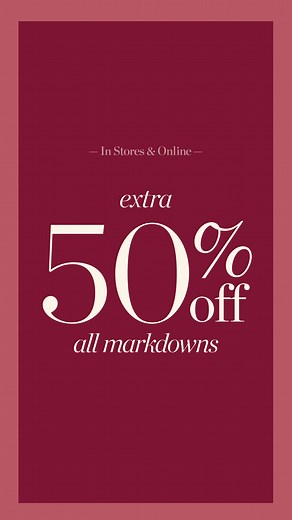 1.4K views | Limited time only! EXTRA 50% off all markdowns—NEW STYLES just added! | TALBOTS | Facebook