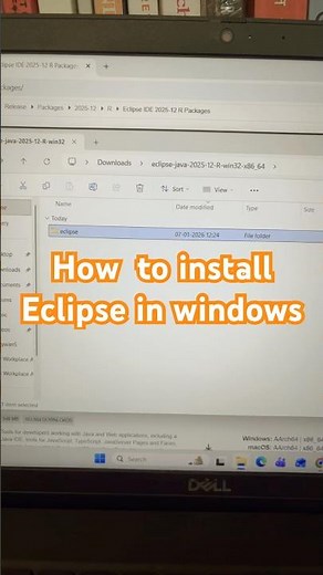How to install latest eclipse in windows 11 #coding #eclipse #eclipse2026 #eclipsejava #java