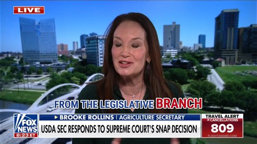898K views · 25K reactions | "You can't just create money to fund a program that Congress refuses to fund." Agriculture Secretary Brooke Rollins responds to the Supreme Court's emergency order to temporarily block full SNAP payments. | Fox & Friends | Fox News | Facebook