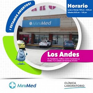 ¡Estamos Abiertos! Ven a #MiniMed Los Andes Los Andes, Vía...