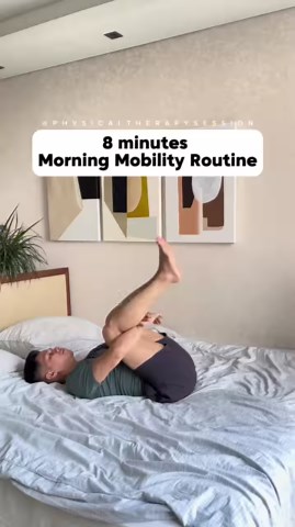 8 MINUTE MORNING MOBILITY ROUTINE! ☺️☺️☺️ #morningroutine #morningstretch #OMG #amazing #trending | Physical Therapy Session