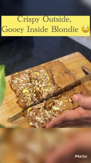 Stop Buying, Make This Blondie at Home! #recipe #food#chocolate#blondie#brownie#shorts #cake#foodie