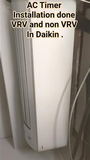AC Timer Installation done VRV and non VRV in Daikin ⚙️ .#acstabilizer #daikinac #acunit .