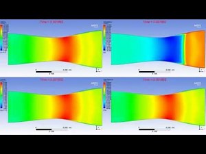 ANSYS CFX - CD Nozzle - Shock Wave - CFD Simulation