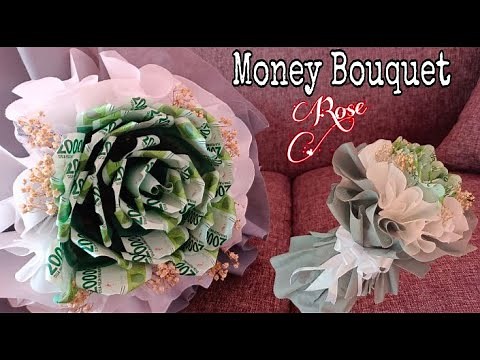 Cara Mudah Membuat Buket Uang Bentuk Mawar | Tutorial Big Money Bouquet