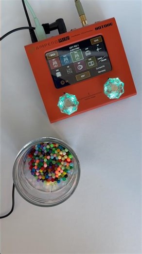 Cinematic soundscape with beads and contact microphone