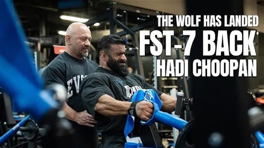 Hany Rambod-他回来了！Hadi Choop FST-7的背部训练，为2025年奥林匹亚健美比赛做准备。