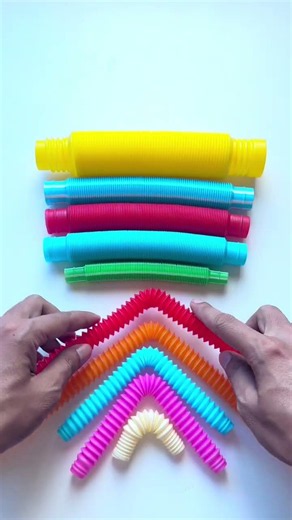 Relaxation with Pop Tube Crunch 🌊 #diy #asmr #creative #poptubesound