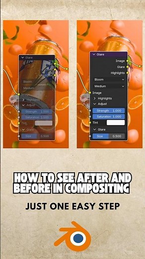 How To See After And Before In Compositing | Blender | Tips & Tricks🔥💯#3danimation #blender #ytshort