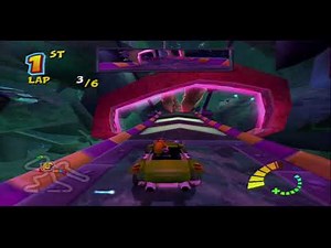 Crash Tag Team Racing Uranus Mine Coco PS2 Gameplay