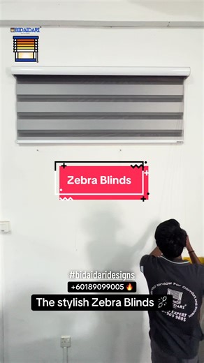 Upgrade your space with custom-made Zebra Blinds — stylish, modern, and available in a variety of colours! 🔥 Zebra blinds feature alternating sheer and solid fabric layers that allow you to control light and privacy with ease. Whether you want soft natural light or full privacy, simply adjust the layers to suit your mood. ✅ Light control & privacy ✅ Sleek and minimal look ✅ Custom sizes & colour options available #Bidaidaridesigns #zebrablinds #interiordesign @themugenrao