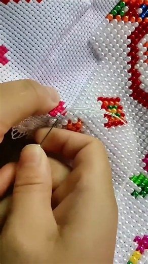 Step-by-Step Beaded Cross Stitch Craft Tutorial