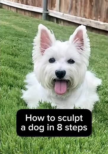 How to Sculpt a Dog in 8 Steps (and Somehow Skip Half of Them) 🐶🎨 #PolymerClay #MiniatureArt