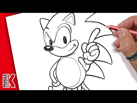 how to draw SONIC