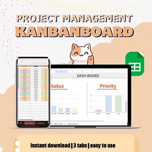 Kanban Board : Google Sheet | to Do List | Priority Tracker | Project Management Tool | Planner | Easy to Use | Productivity Hack - Etsy UK