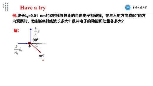 8.Compton效应的理论分析 例题