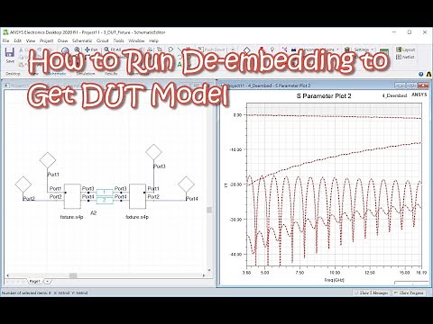 How to Run De-embedding to Get DUT Model