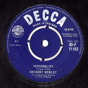 Anthony Newley - Personality / My Blue Angel