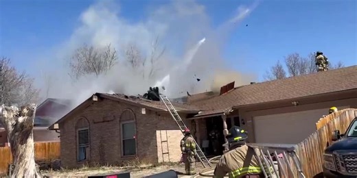 Firefighters battle house fire near Citadel Mall