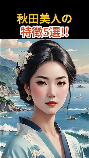 秋田美人の特徴5選‼︎ #shorts #雑学 #情報 #豆知識 #秋田 #美女