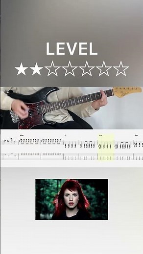 Paramore - Decode (guitar cover with tabs & chords)