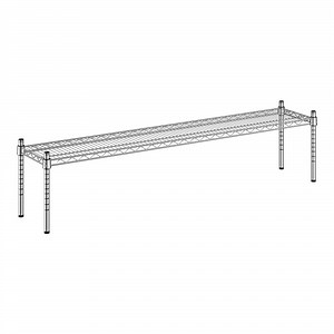 Regency 12" x 60" x 14" NSF Chrome Dunnage Shelf
