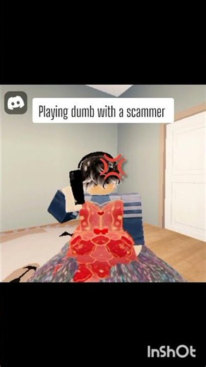 scammer VS my 2 brain cells 🤣(idea from ‪@karolkashow‬ ) #hidy #roblox #funny #scammer