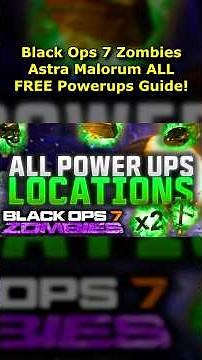 Astra Malorum ALL Free Powerups Locations + Fire Sale Easter Egg Guide! (Black Ops 7 Zombies FREE)