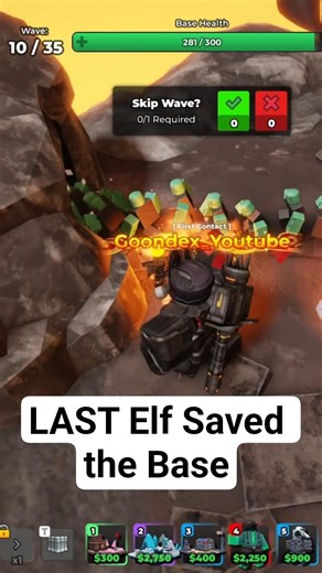 LAST Elf Saved the Base… Roblox TDS!