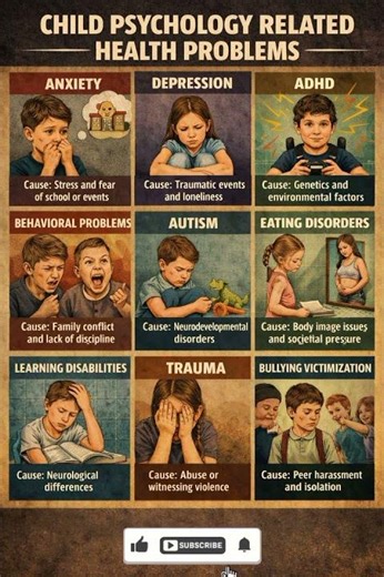 These 9 Mental Health Problems Start in Childhood #facts #health #shorts