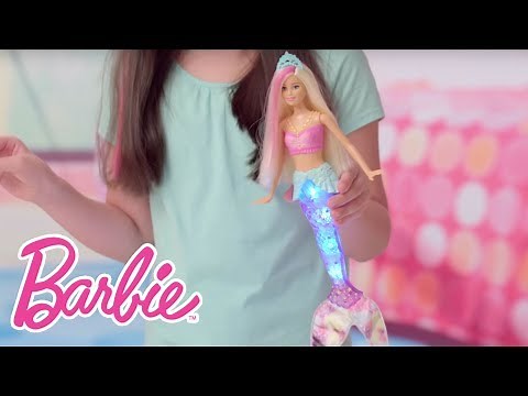 ‪@Barbie‬ | Barbie Sparkle Lights Mermaid Demo Video