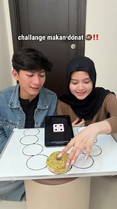 Challenge Makan Donat Bareng Pacar - Challenge Donat Lucu 2 Gigitan