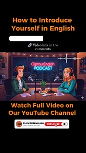 If you freeze every time someone says “Tell me about yourself,” you’re not alone. Most learners introduce themselves in a way that sounds flat, unclear, or too basic — and they don’t even realize it. In today’s lesson, I break down a simple structure you can use to introduce yourself confidently in any situation — work, interviews, or casual conversations. If “self-introductions” make you nervous… this will make your life easier. 👇 Full lesson is in the comments. #EnglishLearning #SpeakConfiden