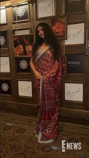 Avantika Vandanapu arrives in style to the Diwali at Maxwell Festival of Lights celebration.