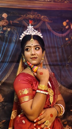 Real Bengali bride 💕#viral #makeup #trending 💗🥰