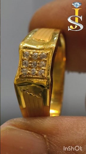 Fancy 916 Gold Ring for Men | 22 Carat Stylish Gold Ring Design by SJ_Gold