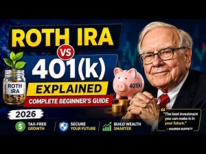 Roth IRA vs 401k Explained||Complete Beginner's Guide 2026#usa