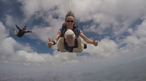 102-year-old breaks world record as oldest skydiver