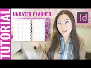 TUTORIAL How To Create An Undated Monthly Planner using Adobe InDesign