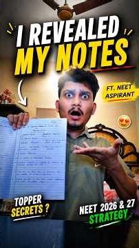 how to make notes for neet |how to make notes for neet biology | vipin sharma sir botany #pw#neet#yt