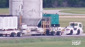 8.5K views · 288 reactions | Meanwhile on the space coast... a Falcon 9 fairing was spotted rolling down the road toward Space Launch Complex 40 ahead of the Starlink 10-20 mission, currently scheduled for no earlier than Tuesday morning. It looks like the fairing half facing the camera was SN200. For all the fairing traffic, stay tuned to our 24/7 livestream, Space Coast Live, and you won't miss a thing. Link in the comments below.  | NASASpaceflight.com | Facebook