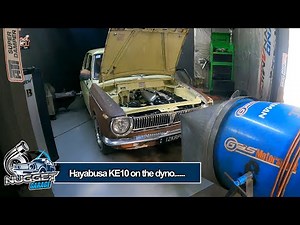 Hayabusa Turbo Powered KE10 Corolla on the Dyno.