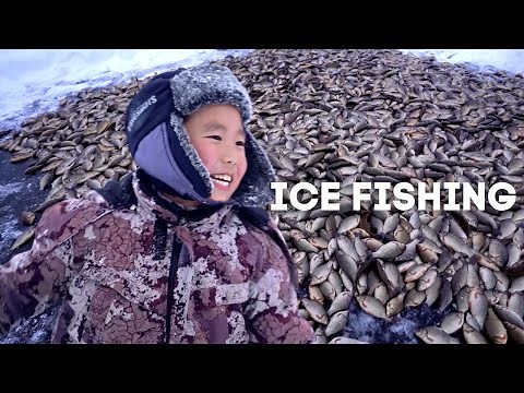 Traditional Yakutian Ice Fishing "Munkha"