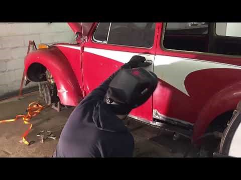HOW TO: INSTALLING ROCKER PANELS ON A VINTAGE VOLKSWAGEN! VW BEETLE * PLUS PATCH PANEL REPAIR!
