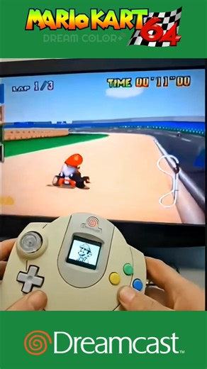 Sensores de Movimento no DreamColor Plus 🔥 #dreamcast #mariokart64 #retrogaming #retro