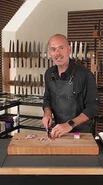 Hatsukokoro Ginsou Ginsan Kiritsuke Gyuto Slow Onion Small Dice
