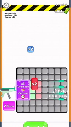 Number Gun is a new mobile game where you shoot and fill blocks with numbers, trying to make the best combo. The game is easy to learn but difficult to master, and it's sure to keep you entertained for hours on end. Number Gun is a great game to play when you're bored or have a few minutes to kill. #tiktokgaming #mobilegame #casualgame #hypercasualgames #gameplay