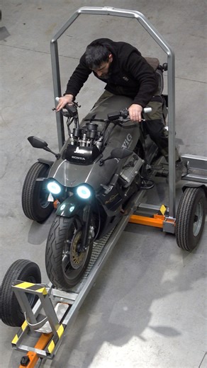 Meanwhile In The Garage on Instagram: "Want the blueprints? Visit our MWIG SHOP: https://mwigmedia.com A motorcycle trailer operated by a single person—what do you think? From another angle #reel #reels #unexpected #fypシ"