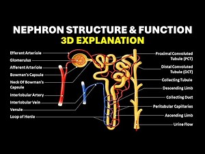 Nephron | 3D Structure & Function of Nephron | How Nephron Works | Nephron Animation for Students